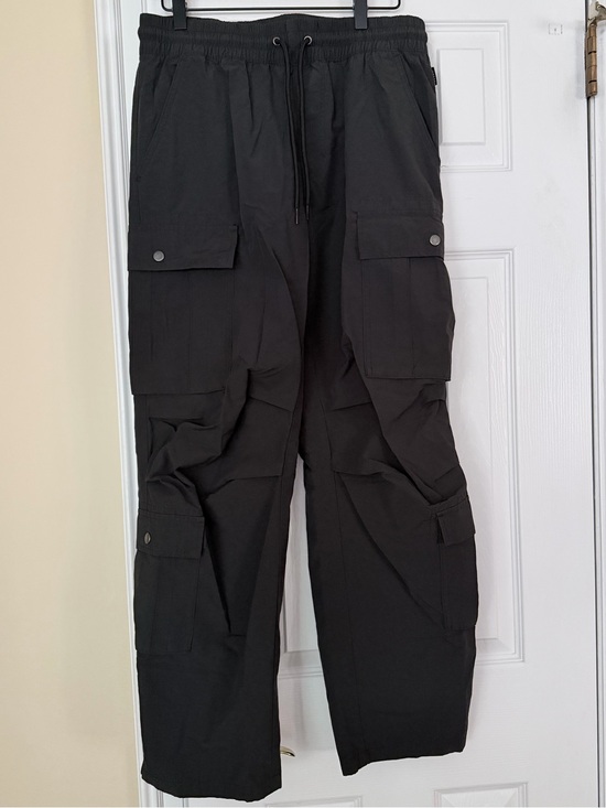 PacSun Other - PacSun Black Baggy Cotton Nylon Cargo Pants S Streetwear Gorpcore Pockets